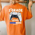 2Nd Grade Level Loading Back To School Video Game Controller Women's Oversized Comfort T-shirt Back Print Yam