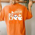 3Rd Grade Boo Crew Teachers Students Ghost Halloween Women's Oversized Comfort T-shirt Back Print Yam