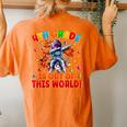 4Th Grade Is Out Of This World Space Rocket Fourth Grade Women's Oversized Comfort T-shirt Back Print Yam