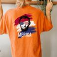 4Th Of July Lincoln Merica Usa Flag Women Men Kids Women's Oversized Graphic Back Print Comfort T-shirt Yam