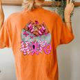 African Black Hope Breast Cancer Sunflower Hippie Women's Oversized Comfort T-shirt Back Print Yam