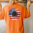 American Flag Sunflower Graphic 4Th Of July Independence Day Women's Oversized Comfort T-Shirt Back Print Yam