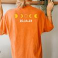 Annular Solar Eclipse 2023 America Annularity Fall 101423 Women's Oversized Comfort T-shirt Back Print Yam