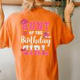 Aunt Of The Birthday Girl Western Cowgirl Themed 2Nd Bday Women's Oversized Comfort T-Shirt Back Print Yam
