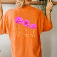 Autism Mom Autism Awareness Daisy Flower Women Women's Oversized Comfort T-Shirt Back Print Yam
