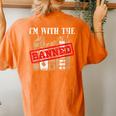Im With The Banned Books For A Protest Geek Women's Oversized Comfort T-Shirt Back Print Yam