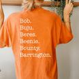 Bob Buju Beres Beenie Bounty Barrington Women's Oversized Comfort T-shirt Back Print Yam