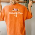 Bullmastiff Dog Mom Floral Women's Oversized Comfort T-Shirt Back Print Yam