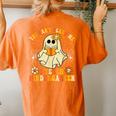 You Can't Scare Me I Teach Kindergarten Halloween Teacher Women's Oversized Comfort T-shirt Back Print Yam