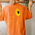 Cat Sunflower Be Your Own Sunshine For Cat Mom Dad Women's Oversized Comfort T-Shirt Back Print Yam