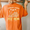 Chemistry Teacher And Dog Mom Costume Daisy Flower Women's Oversized Comfort T-Shirt Back Print Yam