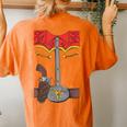 Cowboy Cowgirl Halloween Kids Costume Women's Oversized Comfort T-Shirt Back Print Yam