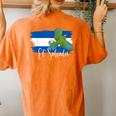 El Salvador Flag El Salvador Map Salvador For Women's Oversized Comfort T-shirt Back Print Yam