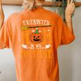 Exhausted Mom Is My Costume Halloween Mother Women's Oversized Comfort T-shirt Back Print Yam