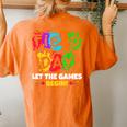 Field Day Let Games Start Begin Boys Girls Teachers Women's Oversized Comfort T-Shirt Back Print Yam