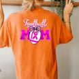 Football Cheer Mom Pink For Breast Cancer Warrior Women's Oversized Comfort T-shirt Back Print Yam