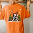 Dog Lovers Norwegian Elkhound Ugly Christmas Sweater Women's Oversized Comfort T-shirt Back Print Yam