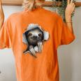 Sloth Cute Sloth Lazy Person Sloth Lover Sloth Women's Oversized Comfort T-shirt Back Print Yam