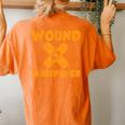 Wound Whisperer Rn Wound Care Nurses Love Nursing Women's Oversized Comfort T-shirt Back Print Yam