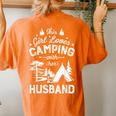 This Girl Loves Camping With Her Husband Camper Wife Women's Oversized Comfort T-Shirt Back Print Yam