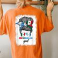 Half Mexican And Guatemalan Mexico Guatemala Flag Girl Women's Oversized Comfort T-shirt Back Print Yam
