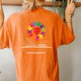 Handprints And Hearts All Together Now Summer Reading 2023 Women's Oversized Comfort T-Shirt Back Print Yam