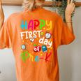 Happy First Day Of Pre-K Teacher Students Back To School Women's Oversized Comfort T-shirt Back Print Yam