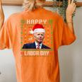 Happy Labor Day Joe Biden Christmas Ugly Sweater Women's Oversized Comfort T-shirt Back Print Yam