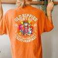 Hippie Tie Dye Groovy Grandmas Woman Graphic Women's Oversized Comfort T-Shirt Back Print Yam