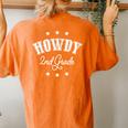 Howdy 2Nd Grade Teachers Kids Parents Cowboy Cowgirl Women's Oversized Comfort T-Shirt Back Print Yam