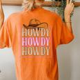 Howdy Cowgirl Western Country Rodeo Southern For Women Girls Women's Oversized Comfort T-Shirt Back Print Yam