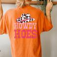 Howdy Hoes Pink Rodeo Western Country Southern Cute Cowgirl Women's Oversized Comfort T-Shirt Back Print Yam