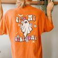 It's My Birthday Groovy Spooky Hippie Halloween Girls Women's Oversized Comfort T-shirt Back Print Yam