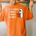 Its Tricky Ghost Boo Halloween Women's Oversized Comfort T-shirt Back Print Yam