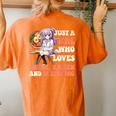 Just A Girl Who Loves Anime Ramen And Sketching Women's Oversized Comfort T-shirt Back Print Yam