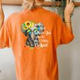 Be Kind Elephant Women's Oversized Comfort T-Shirt Back Print Yam