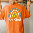 Be Kind Rainbow World Down Syndrome Awareness Day Women's Oversized Comfort T-Shirt Back Print Yam