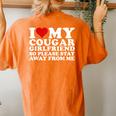 I Love My Cougar Girlfriend I Heart My Cougar Girlfriend Women's Oversized Comfort T-shirt Back Print Yam