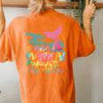 Making Magical Waves 4Th Grade Mermaid Back To School Girls Women's Oversized Comfort T-shirt Back Print Yam