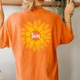 Matching Big Little Greek Reveal Sorority Family Sunflower Women's Oversized Comfort T-Shirt Back Print Yam