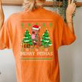 Merry Pitmas Santa Pitbull Dog Xmas Ugly Christmas Sweater Women's Oversized Comfort T-shirt Back Print Yam