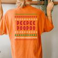 Peepee Poopoo Ugly Christmas Sweater Women's Oversized Comfort T-shirt Back Print Yam