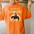 Pretend Im A Cowgirl Halloween Party Costume Women's Oversized Comfort T-Shirt Back Print Yam