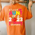 Proud Aunt Of 2023 5Th Grade Graduate Graduation Women's Oversized Comfort T-Shirt Back Print Yam