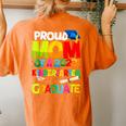 Proud Mom Of A Class Of 2023 Kindergarten Graduate Top Women's Oversized Comfort T-Shirt Back Print Yam