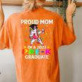 Proud Mom Of A Class Of 2023 Prek Graduate Unicorn Women's Oversized Comfort T-Shirt Back Print Yam