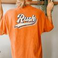 Rush Surname Vintage Retro Boy Girl Women's Oversized Comfort T-shirt Back Print Yam