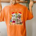 Shih Tzu Ugly Christmas Sweater Santa Hat Women's Oversized Comfort T-shirt Back Print Yam