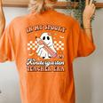 In My Spooky Kindergarten Teacher Era Groovy Retro Halloween Women's Oversized Comfort T-shirt Back Print Yam