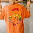 Squirrels Are Love Lgbt Rainbow Pride Women's Oversized Graphic Back Print Comfort T-shirt Yam